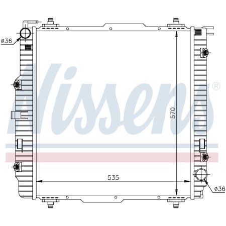 Nissen Nissens Radiator, 62599A 62599A